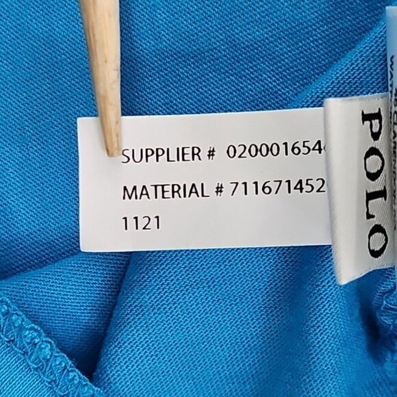 NEW Polo Ralph Lauren V Neck T Shirt Men's 3XB Blue NWT Luxury - Picture 11 of 16